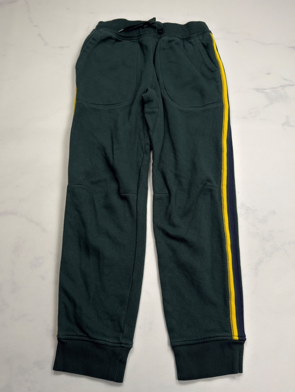GAP Sweatpants Dark Green Yellow Stripe - Boys XXL